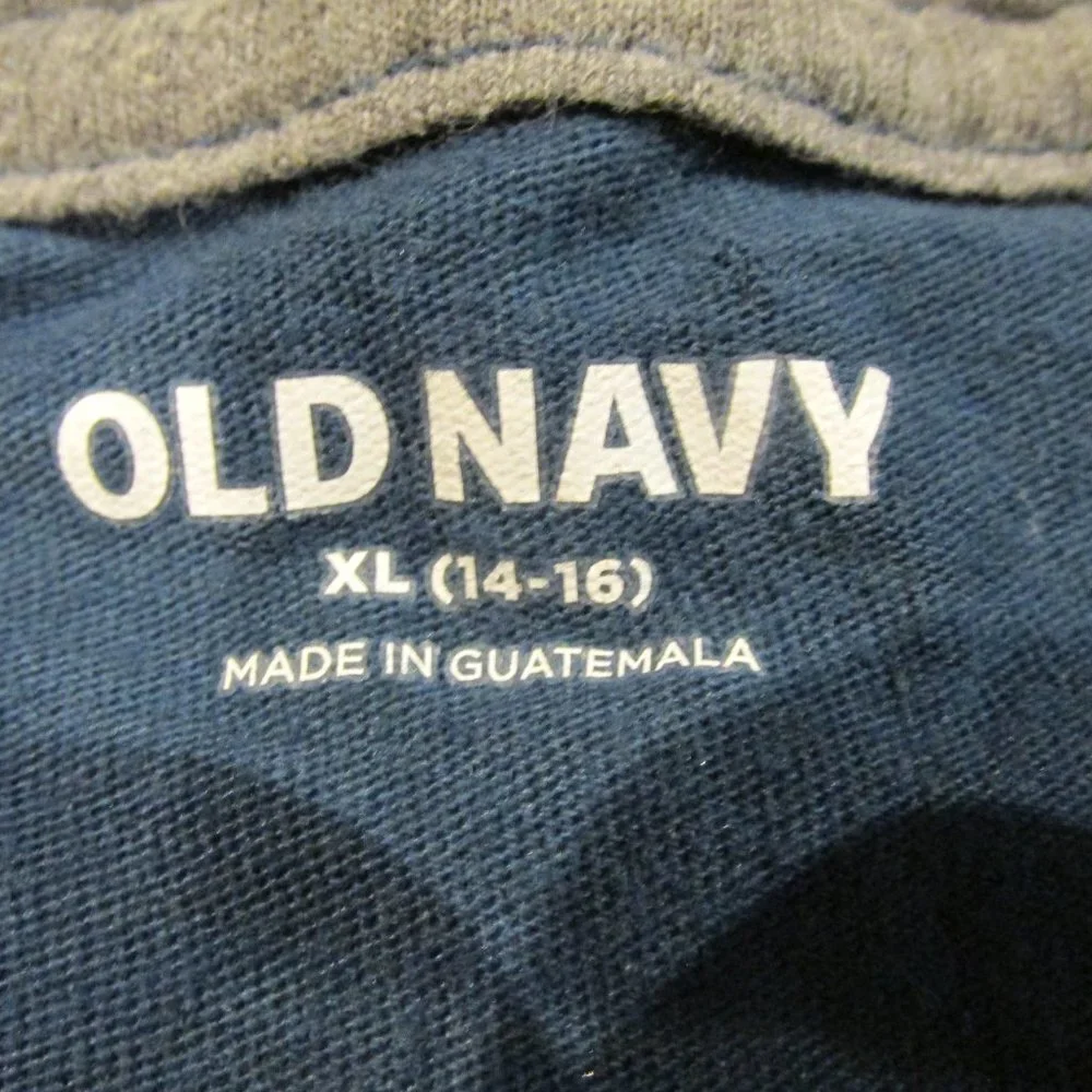 Old‎ Navy Dinosaur Pullover T Shirt Youth Boys Size XL 14-16 Blue Short Sleeve